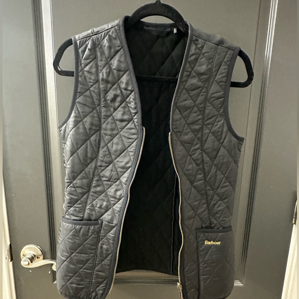 Barbour Black Quilted Vest